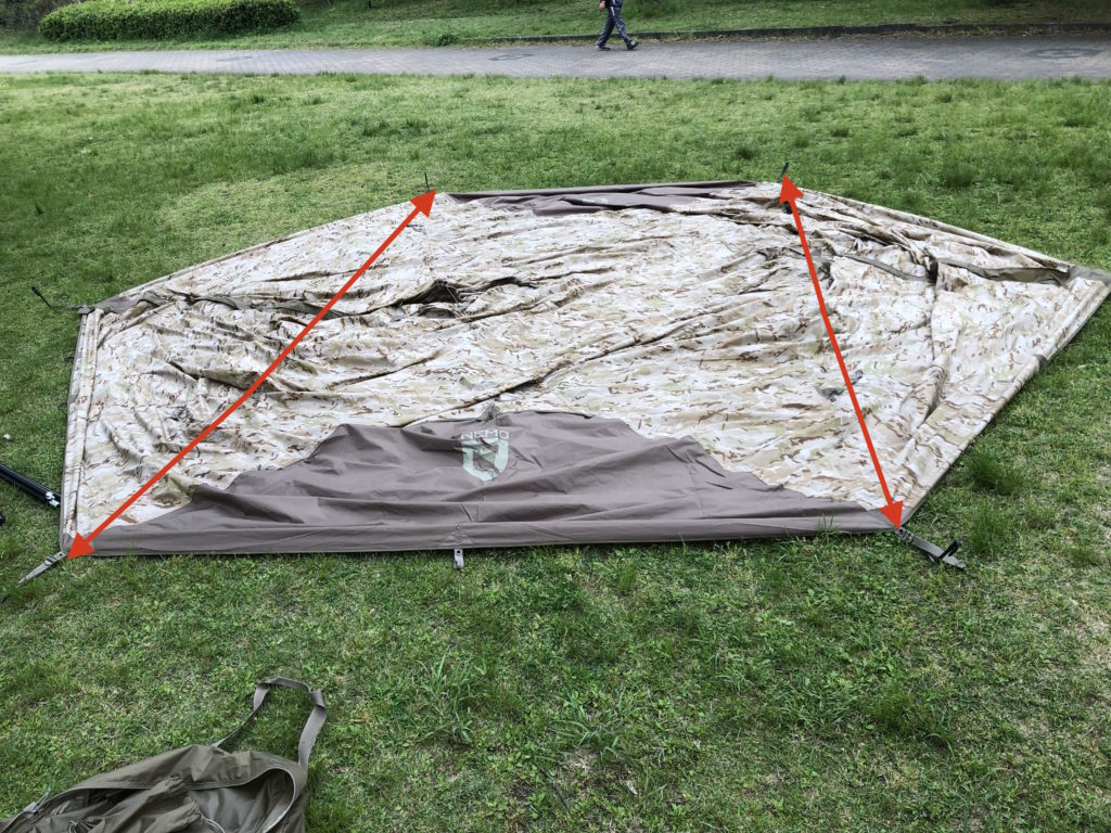 NEMOニーモヘキサライトSE 6pマルチカムアリッド初張り！”パッカーン