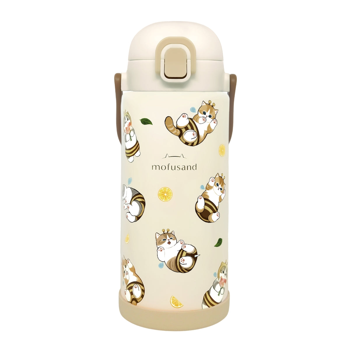 mofusand ステンレスワンプッシュボトル 1000ml(はちにゃん