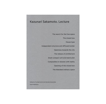 Kazunari Sakamoto: Lecture 坂本一成・講演 – 南洋堂書店