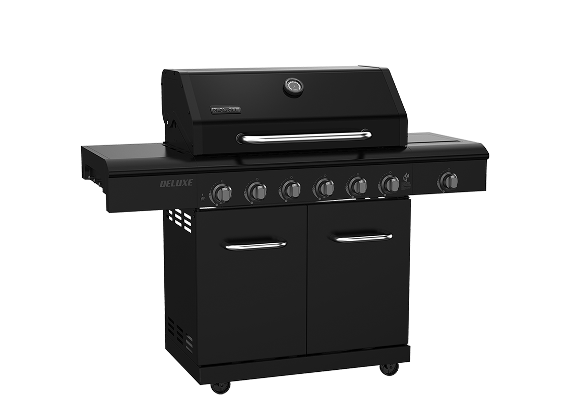 Deluxe 7-Burner Gas Grill with Stainless Steel Side Burner | Nexgrill
