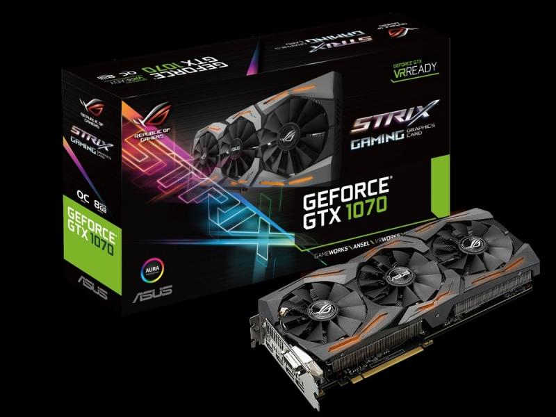 ASUS ROG STRIX-GTX1070-O8G-GAMING (GTX 1070) / OVERCLOCK WORKS