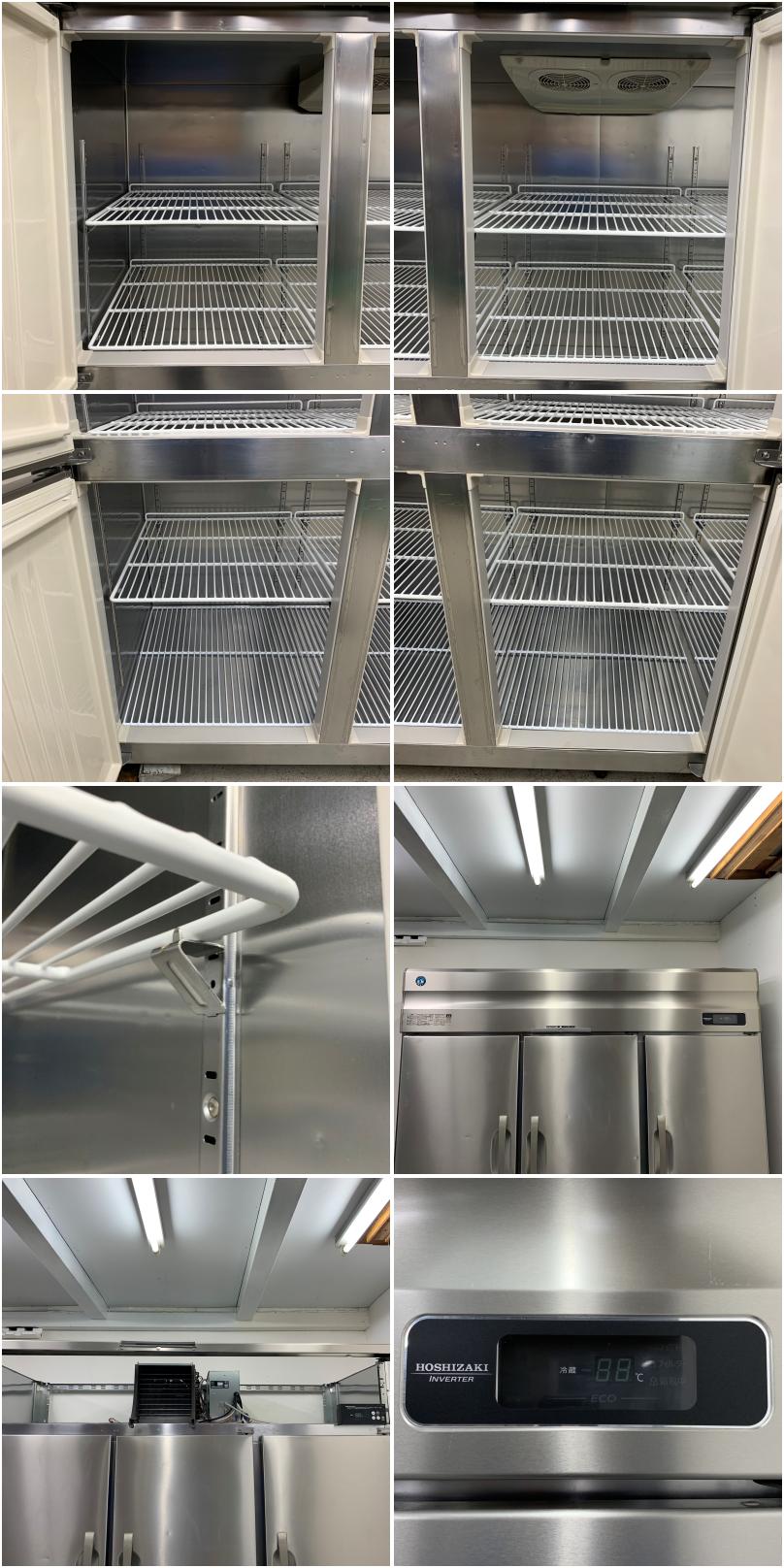 中古】 A08247 業務用 冷蔵庫 6枚ドア ホシザキ HR-180A3 2019年製 3相