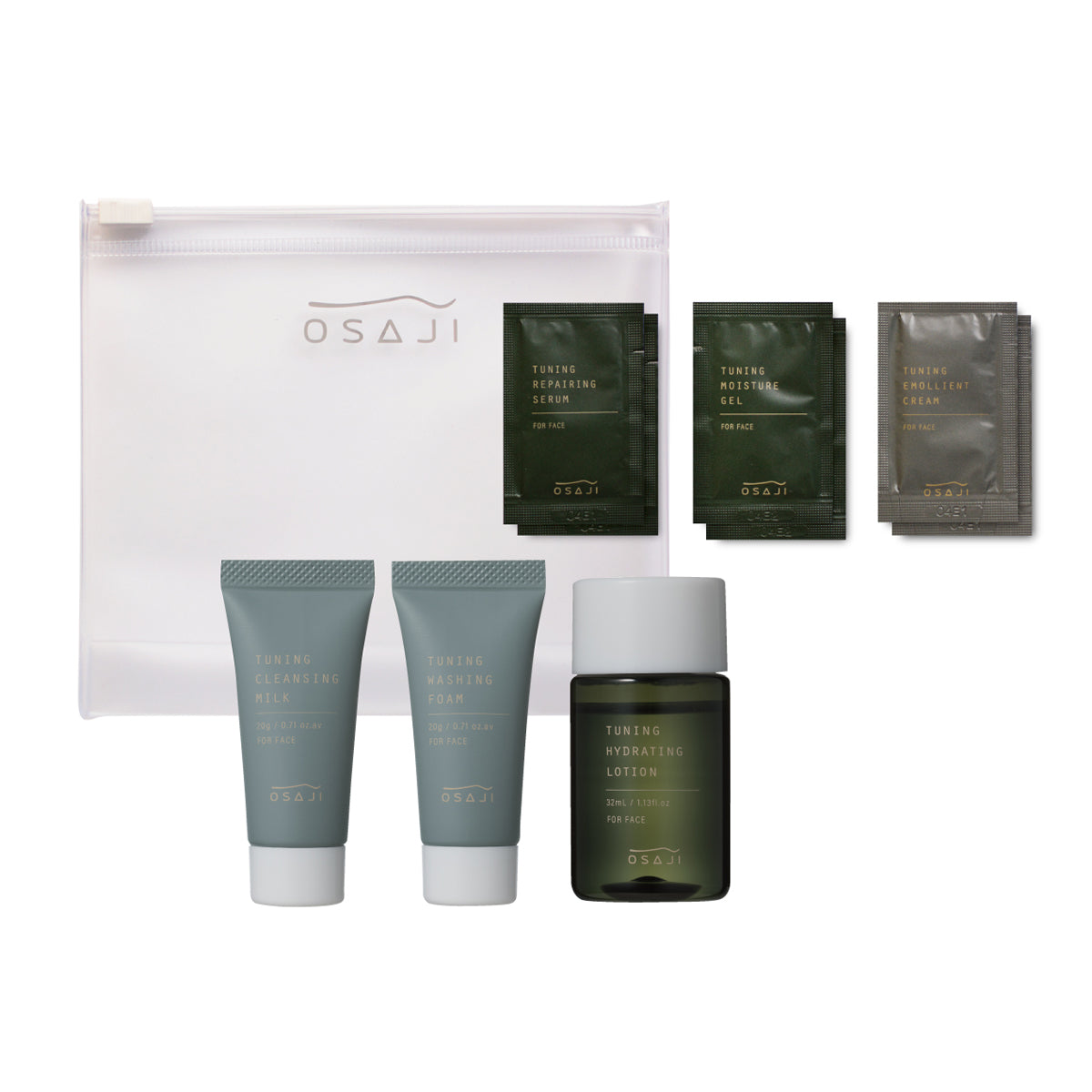 オサジ チューニング スキンケア トライアルセット – OSAJI