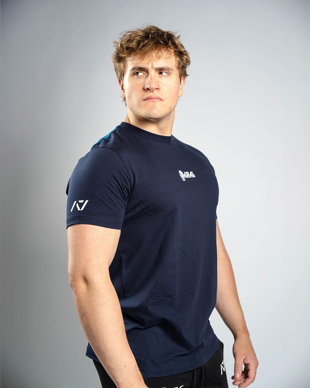 A7 Bar Grip USAPL True-Fit Tシャツ Navy Men's – A7 Japan