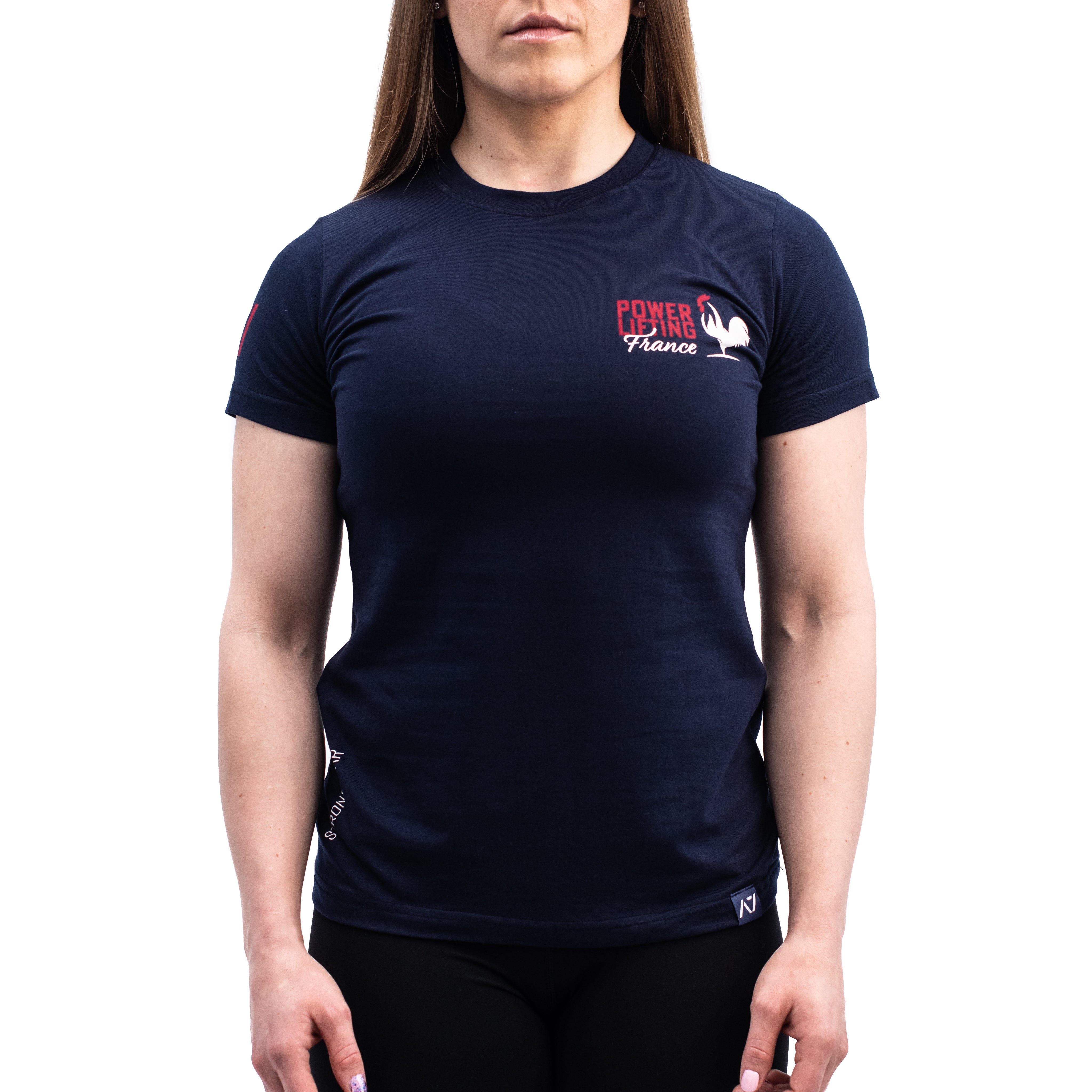 A7 Bar Grip Tシャツ『Powerlifting France Navy』 Women's – A7 Japan