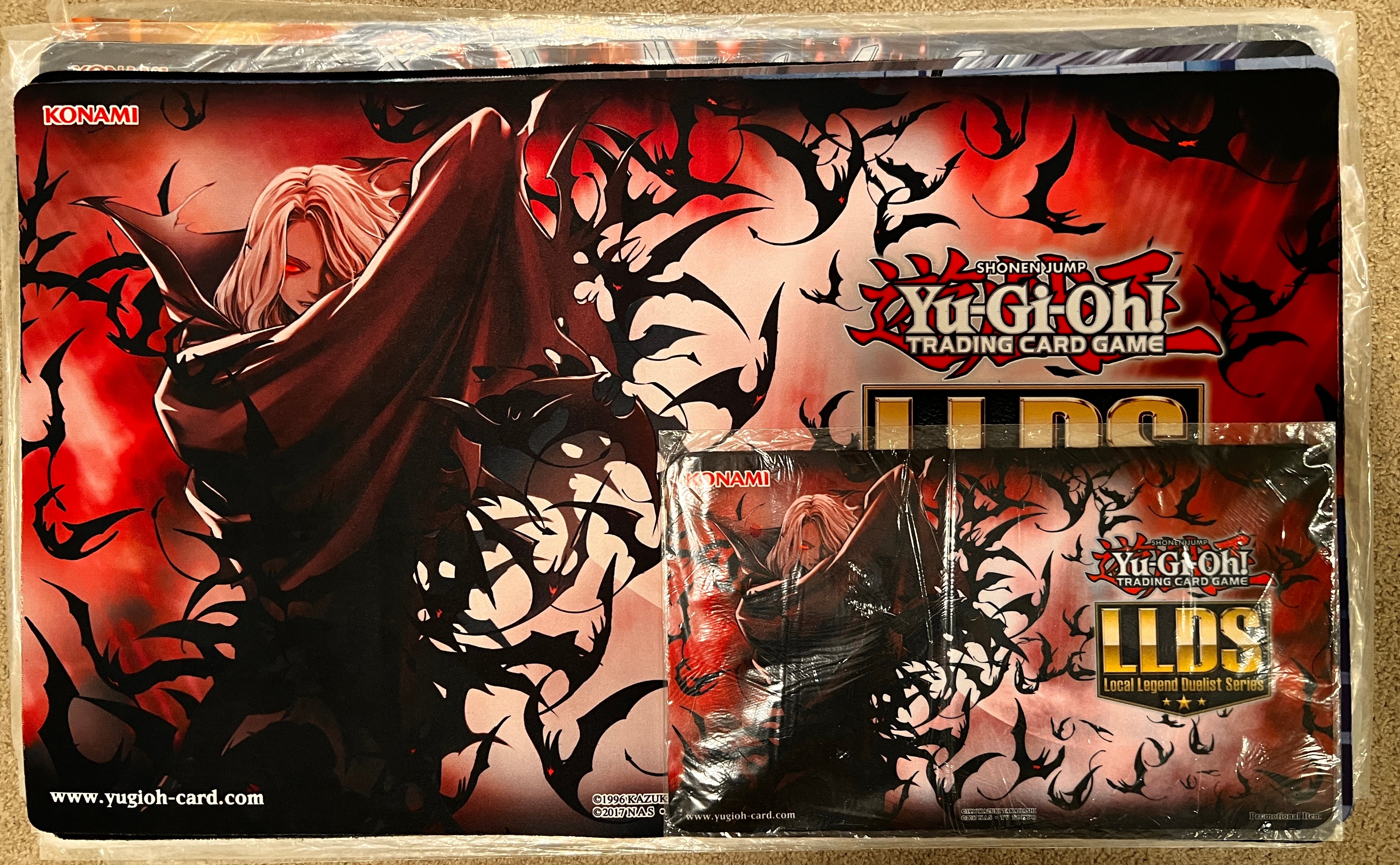 Official Yugioh LLDS Vampire's Desire Playmat Unsealed + Free
