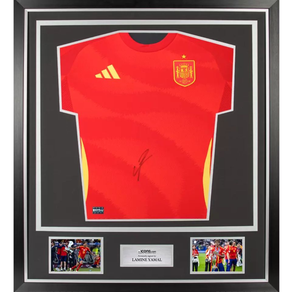 ラミン・ヤマル 【直筆サイン入り 】スペイン代表 2024-25 ホーム