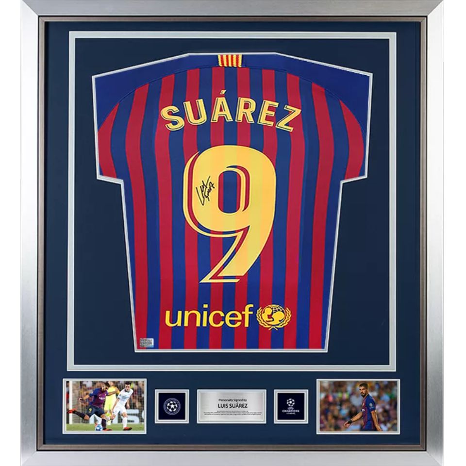 ルイス・スアレス【直筆サイン入り】2018-2019FCバルセロナホーム