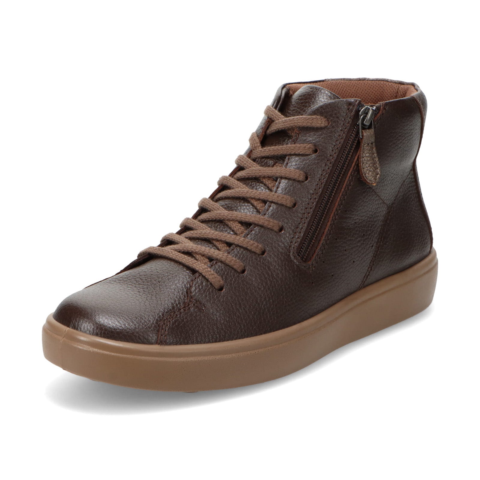 アキレス・ソルボ C 613 コーヒー｜牛革3E ファスナー付きハイカット