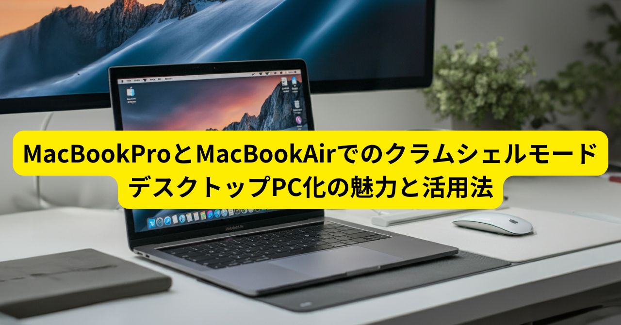 MacBookProとMacBookAirでのクラムシェルモード：デスクトップPC化の