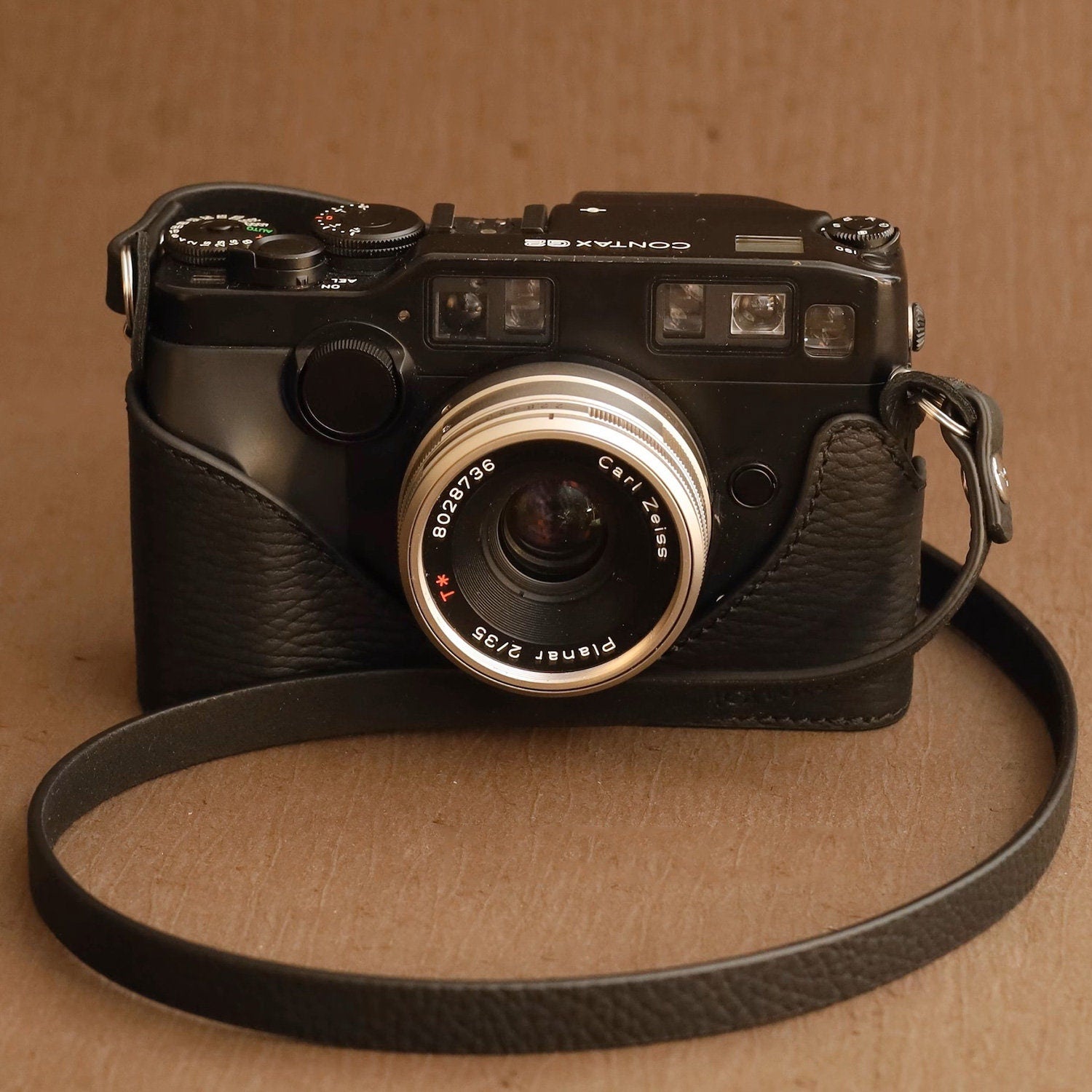 Contax G2 Handmade Half Case Cowhide Genuine leather Camera insert