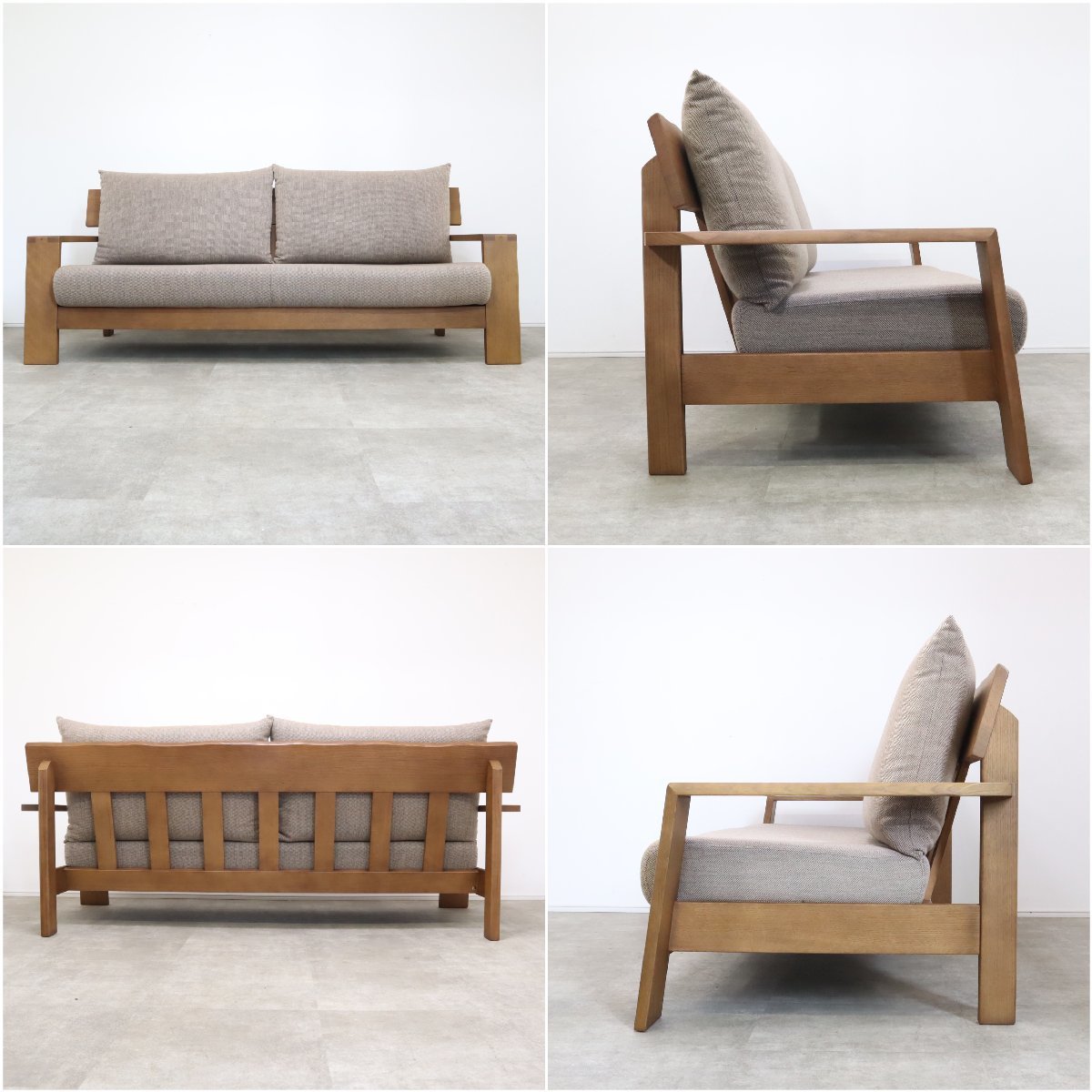 飛騨産業「木かげ」シリーズ 3人掛けソファ – バナルオンライン