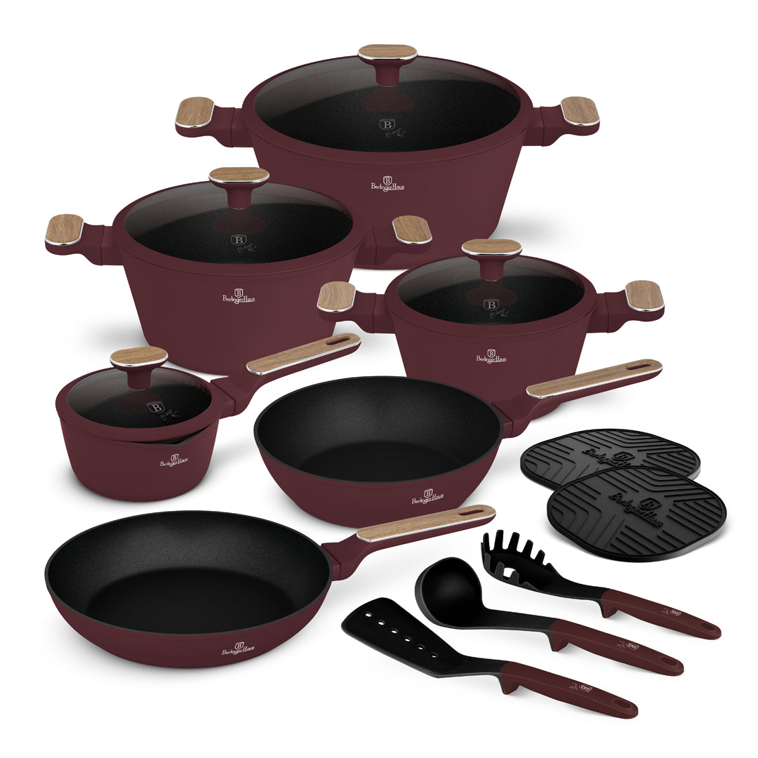 Berlinger Haus 15-Piece Titan Pro Non-Stick Cookware Set - Leonardo No