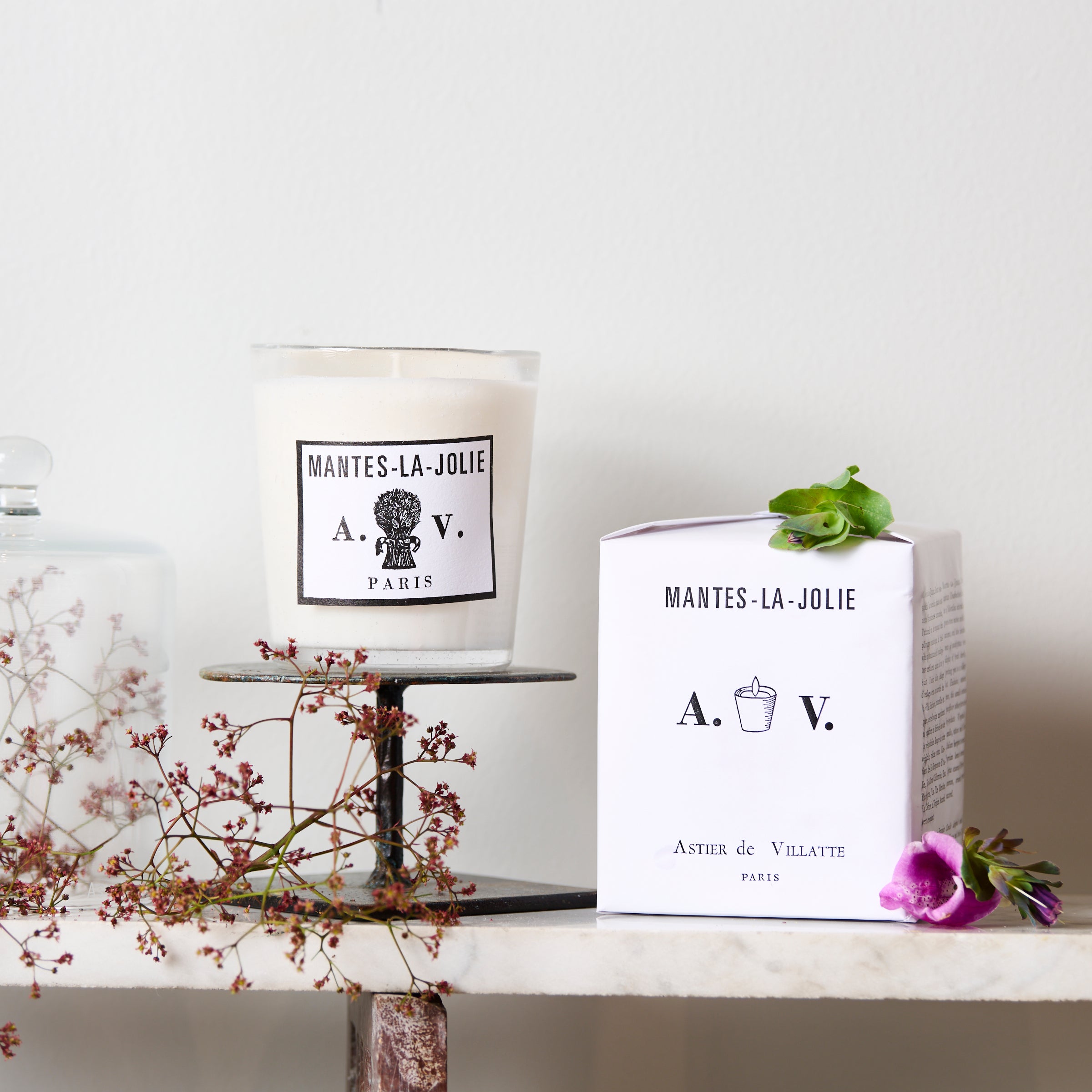Mantes-La-Jolie Candle-Astier de Villatte – Blanche + Mimi