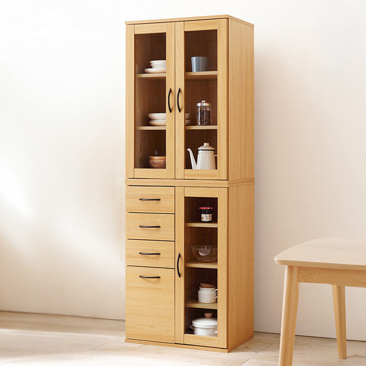 食器棚 キャビネット 幅60cm Bタイプ 大容量 可動棚 扉収納 引出し収納