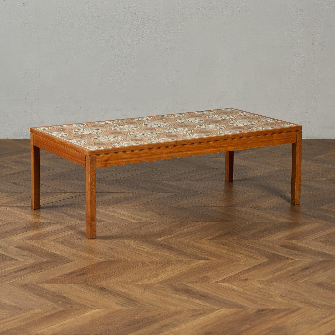 イギリス ヴィンテージ タイルトップ コーヒーテーブル センター