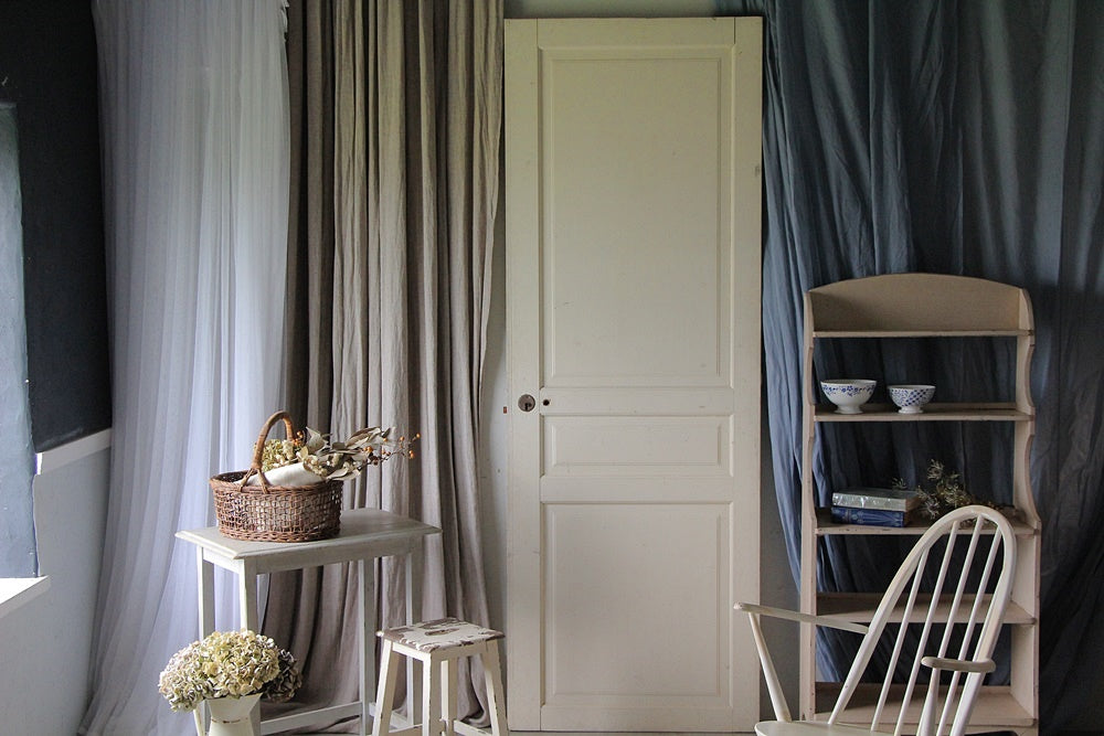 高さ210cmホワイトペイントが可愛いドア（扉） フランスアンティーク