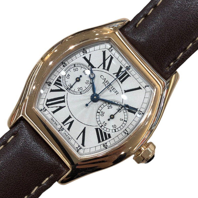 カルティエ Cartier トーチュ クロノグラフ W1540751 K18PG/社外ベルト
