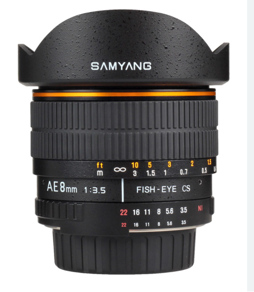 Samyang 8mm f/3.5 Fish-Eye CS Lens for Nikon mount – GMW Trading