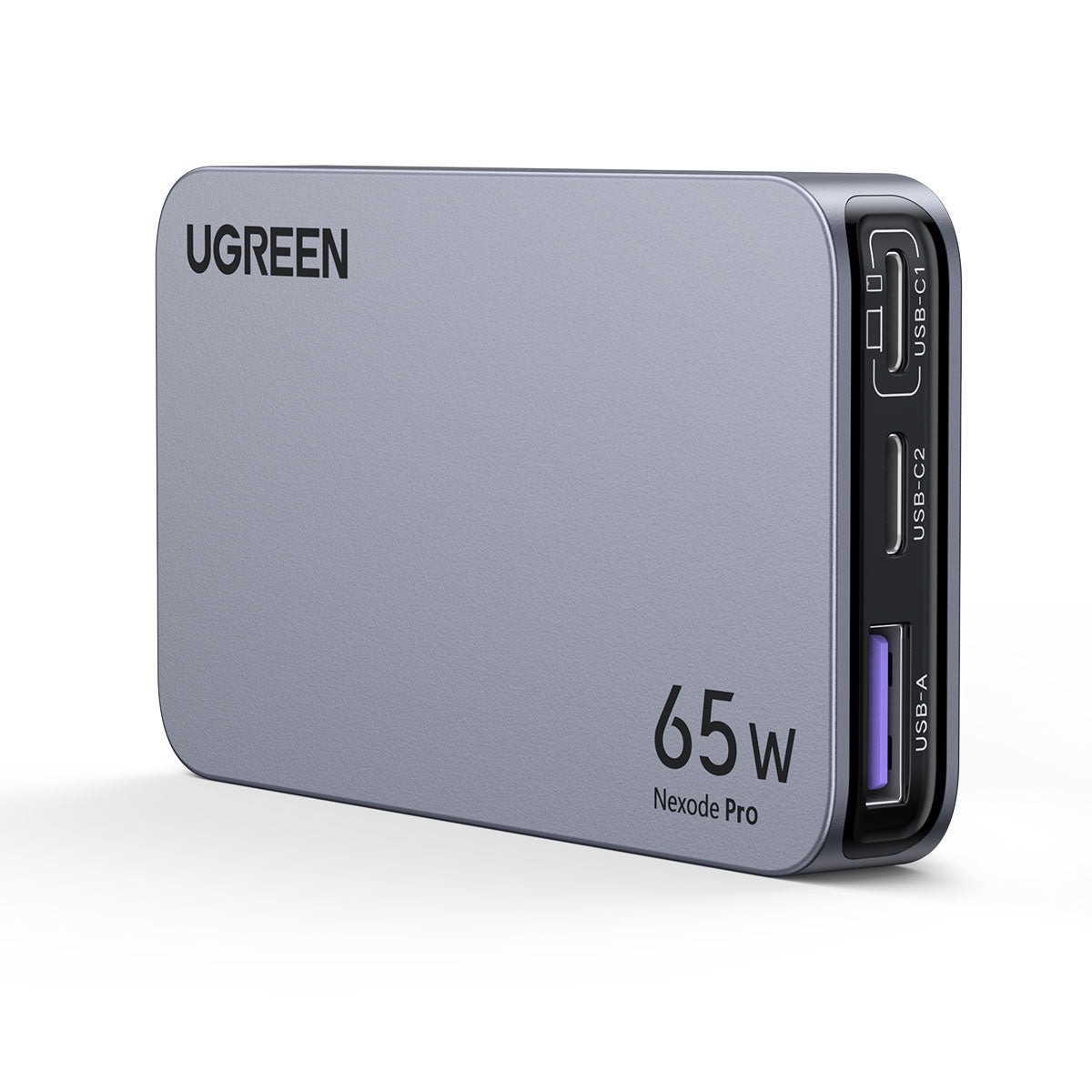 UGREEN Nexode Pro 薄型急速充電器 65W GaN 2C1A 3ポート 海外用変換