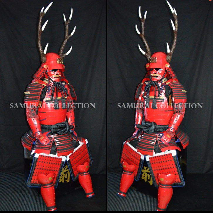 真田幸村2 鹿角脇立兜黒糸威赤塗二枚胴具足 ｜ 中津市から全国販売