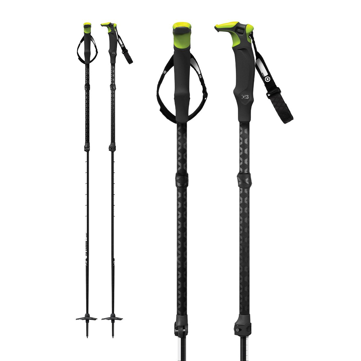 VIA CARBON Ski Poles - Poles | G3 Genuine Guide Gear