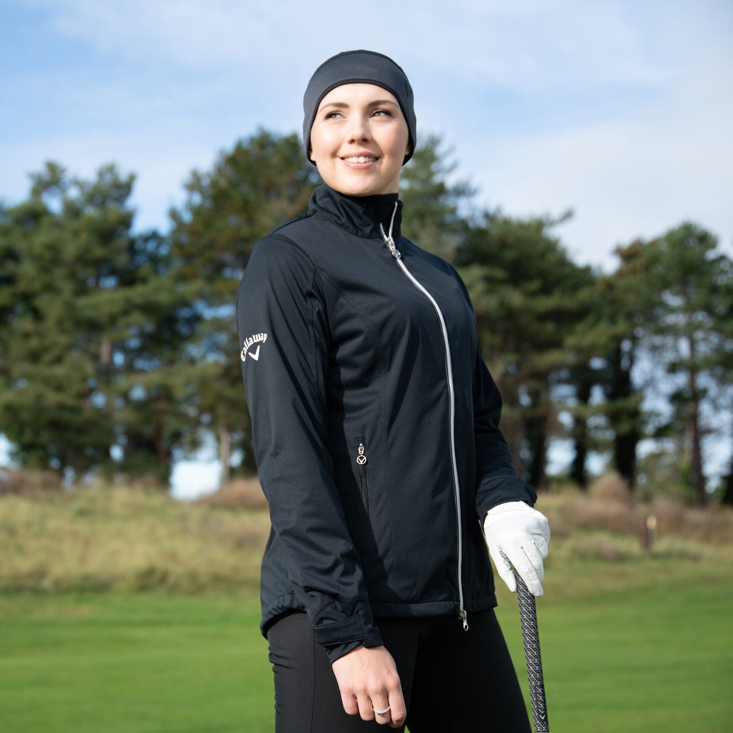 Callaway Ladies Soft Shell Wind & Water Resistant Golf Jacket in