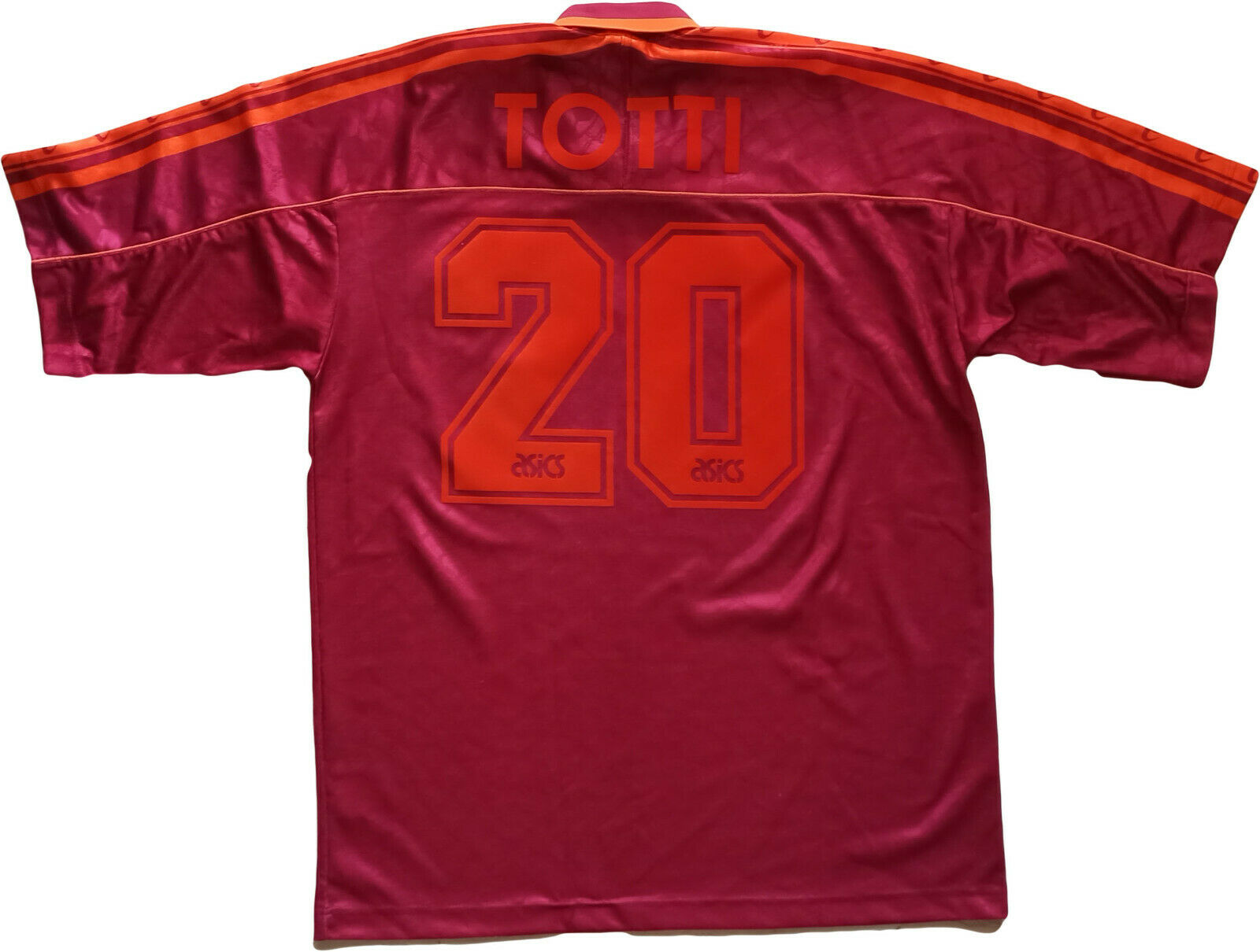 maglia calcio vintage AS Roma Totti Asics 1995 1996 Ina Assitalia