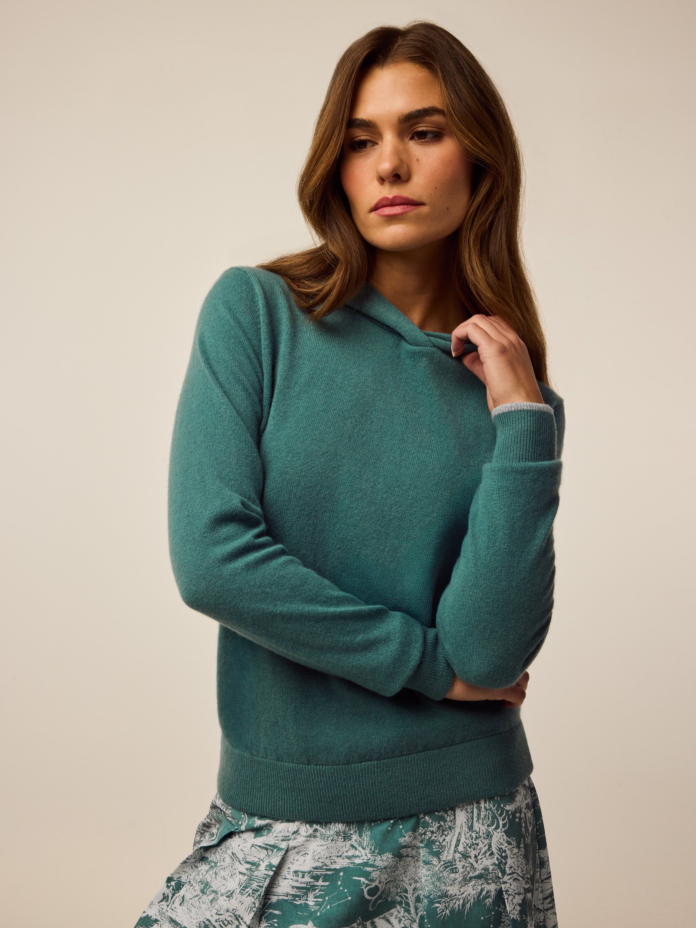 Womens Classic Koko Hoodie - Wool-Cashmere Hooded Sweater