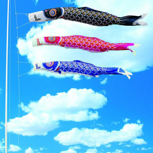 単品 鯉のぼり ゴールド鯉 2m – 福仙