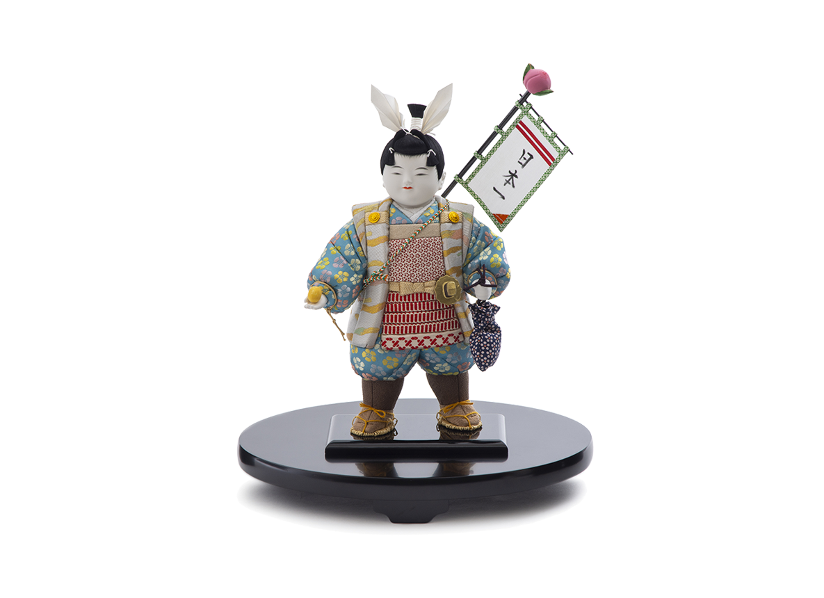 桃太郎 背負い旗 | 五色 雛人形・五月人形の原孝洲