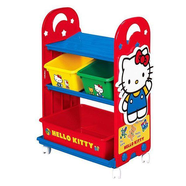 おもちゃ 収納ラック 3段 ハローキティ トイステーション – ハウジー