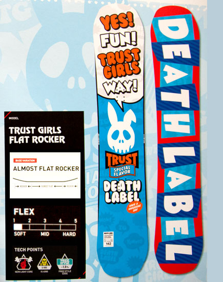 デスレーベル（DEATH LABEL）【TRUST GIRLS FLAT ROCKER】トラスト