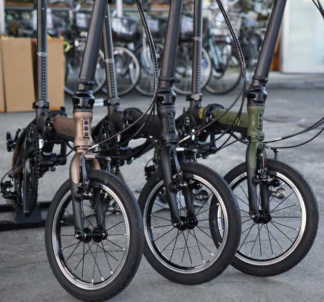 DAHON K3 限定カラー（マットブラック、アーミー、ブラウン）が入荷