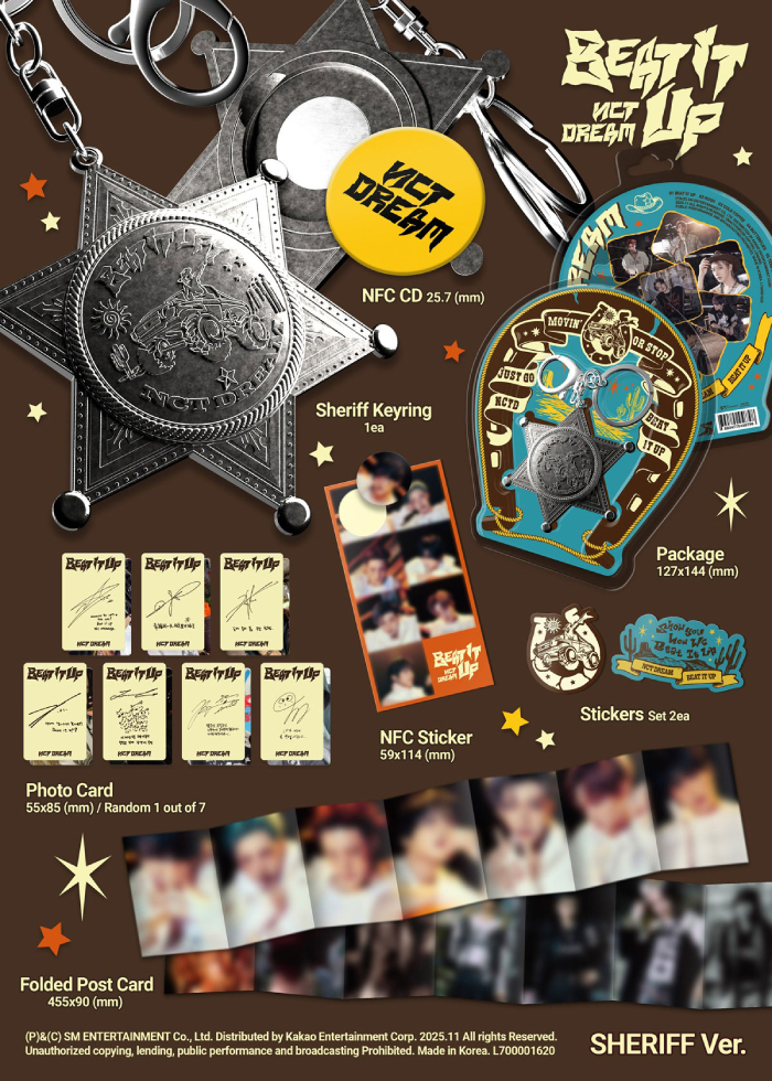韓国盤】NEW ALBUM 'Beat It Up'【Sheriff Ver.】｜NCT DREAM｜mu-mo
