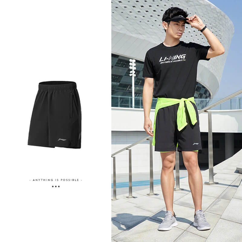 LI-NING AKSS345ハーフパンツ バドミントンウェア(ユニ・メンズ