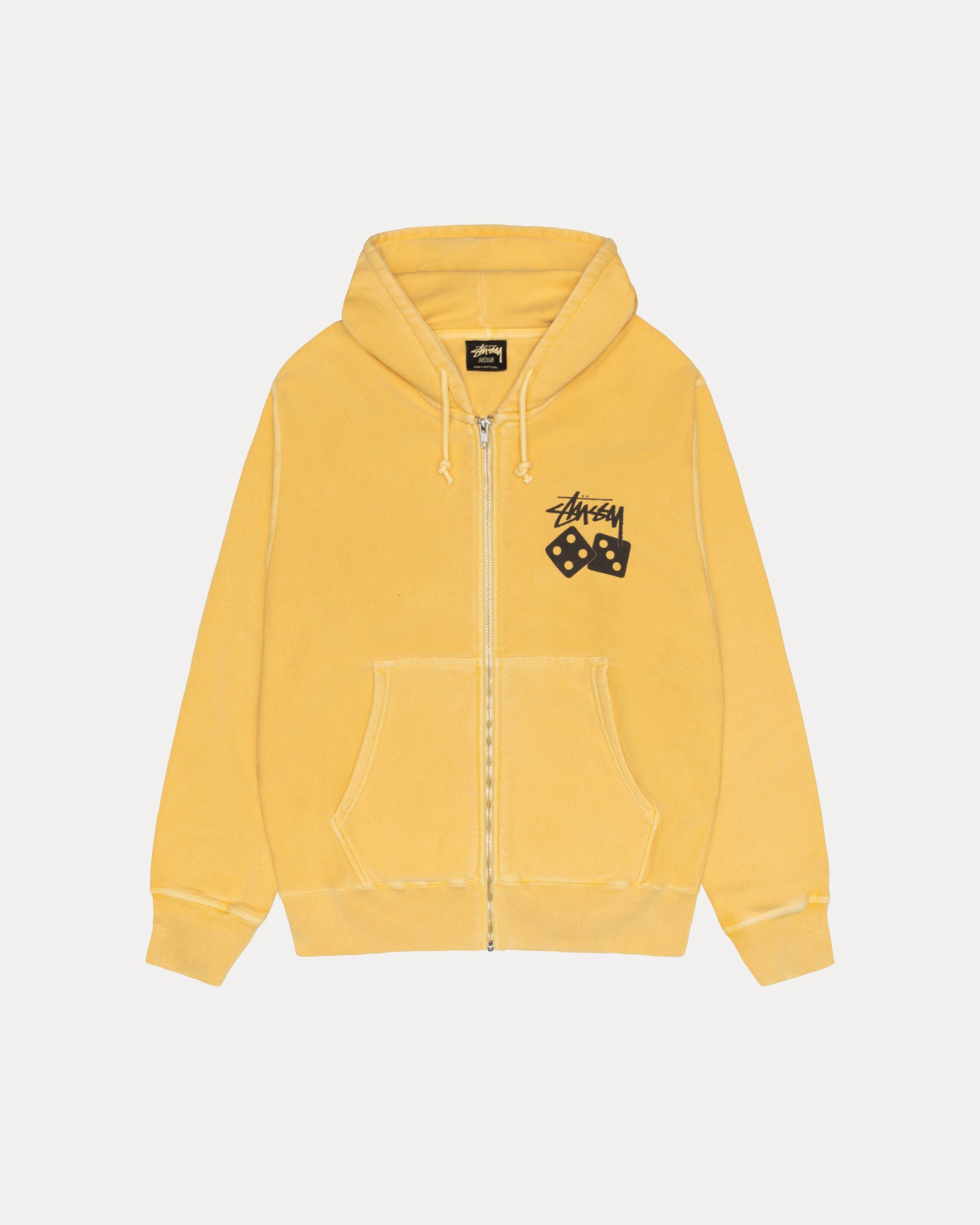 Dice Zip Hoodie Pigment Dyed – Yellow | Sweats | Stüssy Japan