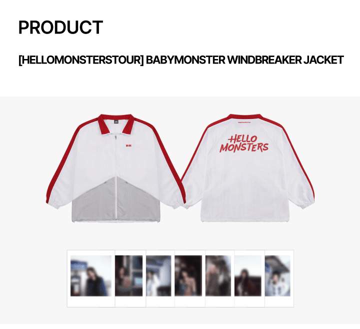 BABYMONSTER HELLO MONSTERS TOUR Official MD - WINDBREAKER JACKET