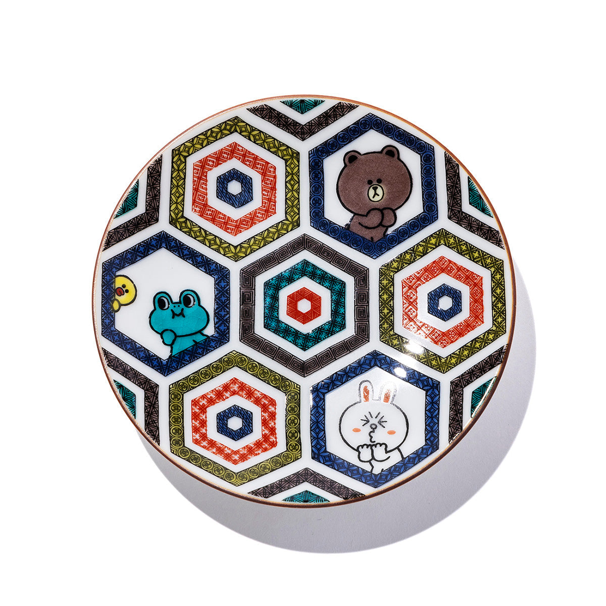 九谷焼 豆皿(亀甲) LINE FRIENDS – LINE FRIENDS SQUARE JAPAN OFFICIAL