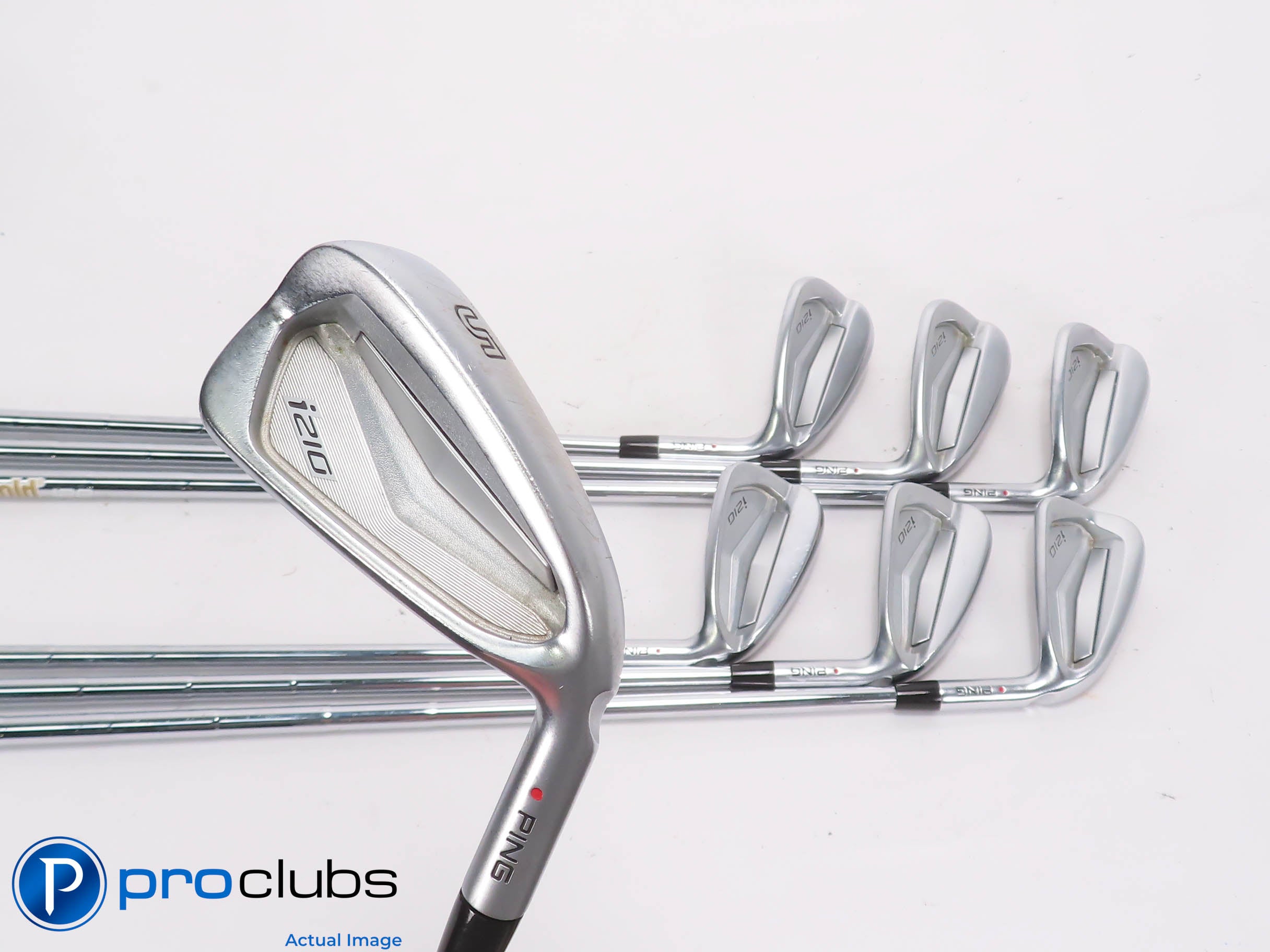 Ping i210 5-PW,UW IRON SET Red Dot - DG 120 S300 Stiff Flex Steel 4673