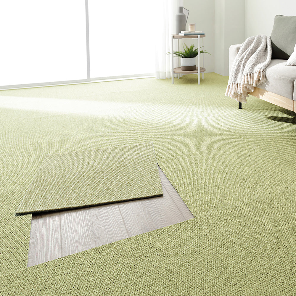 日本製 軽量 洗えるタイルカーペット 遮音 防音 防ダニ 50cm幅/お