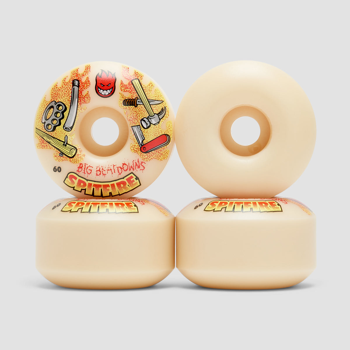 Spitfire Formula Four Big Beatdowns Classic 99DU Wheels Natural 60mm