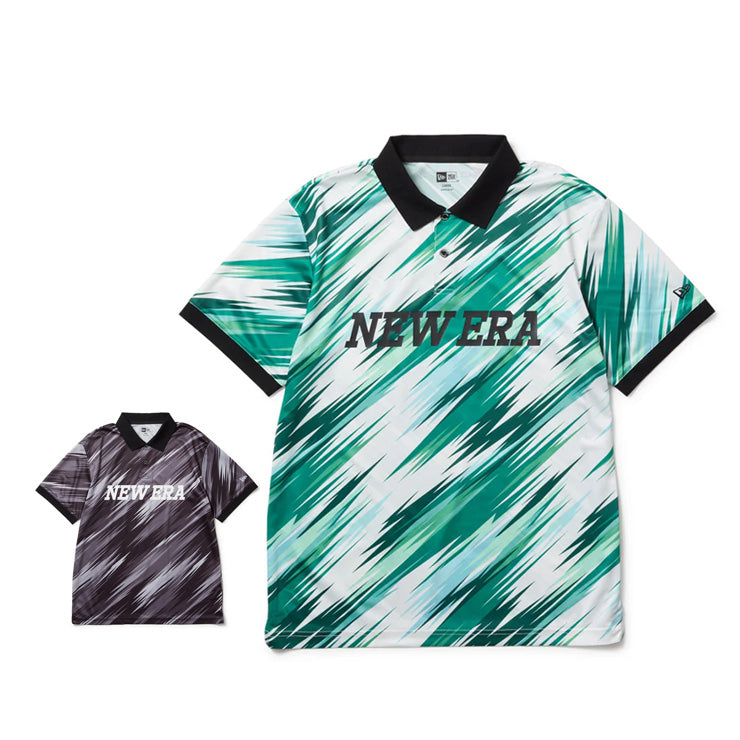 2025モデル】ニューエラ ゴルフ ポロシャツ 半袖 鹿の子 Palm Leaf