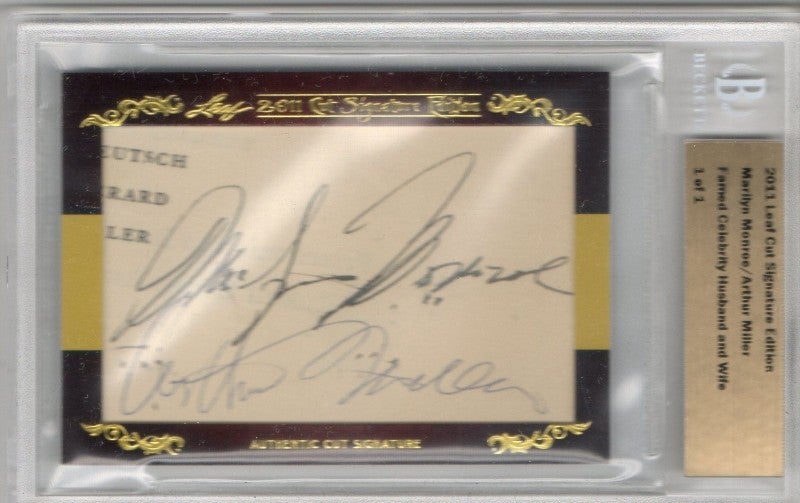 お客様開封情報！梅田店よりマリリン・モンローの直筆サイン