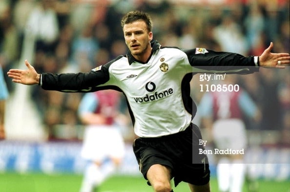 Manchester United FC 2001/2002 AWAY ＃7 BECKHAM | Pomerasky