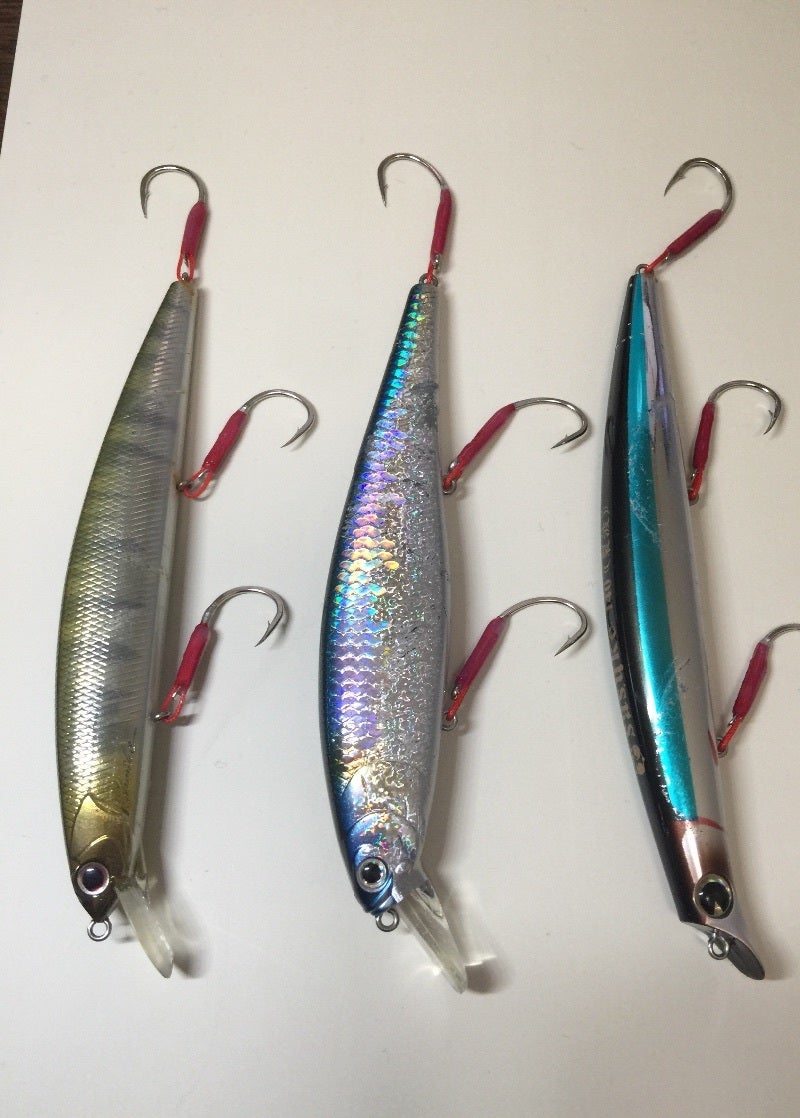 シーバス用のルアーにSRLシングルフックを装着 | ラインブレークのたわごと