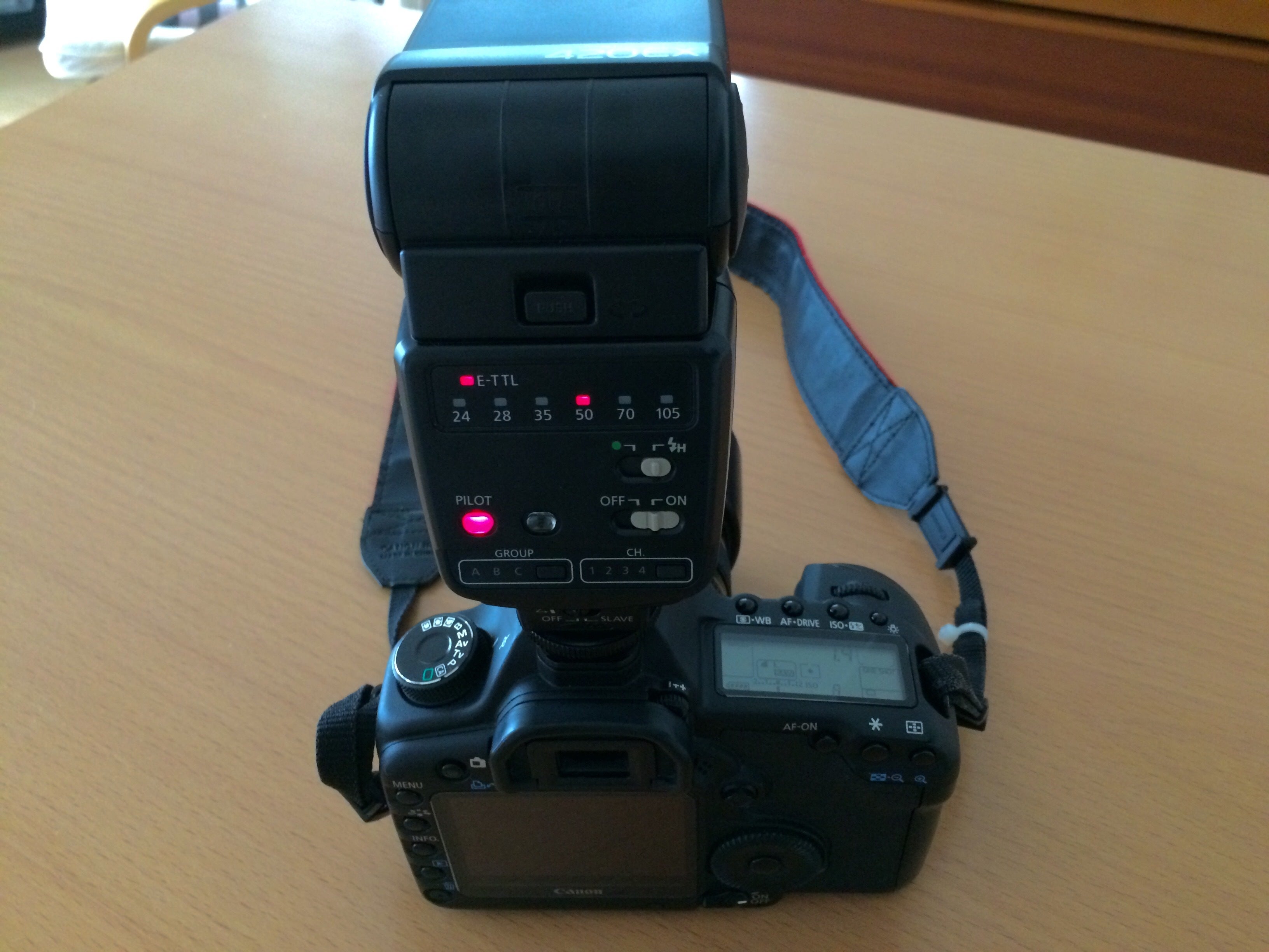 キヤノン SPEEDLITE 420EXがE-TTL llストロボとして使用できたぞ