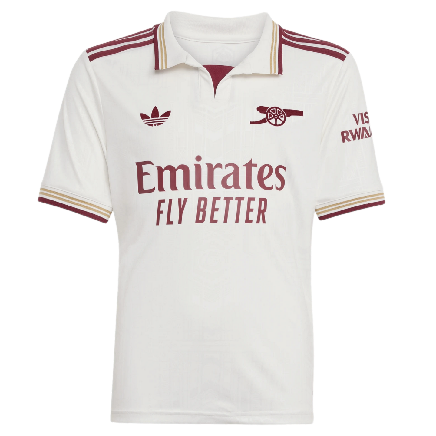 Adidas Arsenal 25/26 Youth Third Jersey Soccer JI9546 White