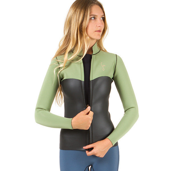 rincon 2mm neoprene zip jacket – surfing tribe