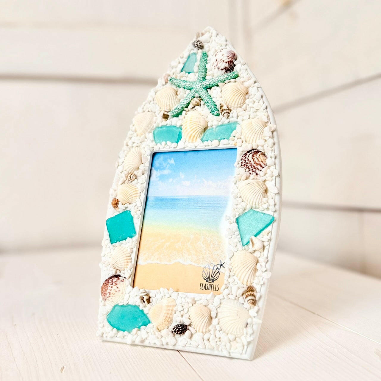 サーフボード型フォトフレーム 写真入れ 海のデザインフォトフレーム